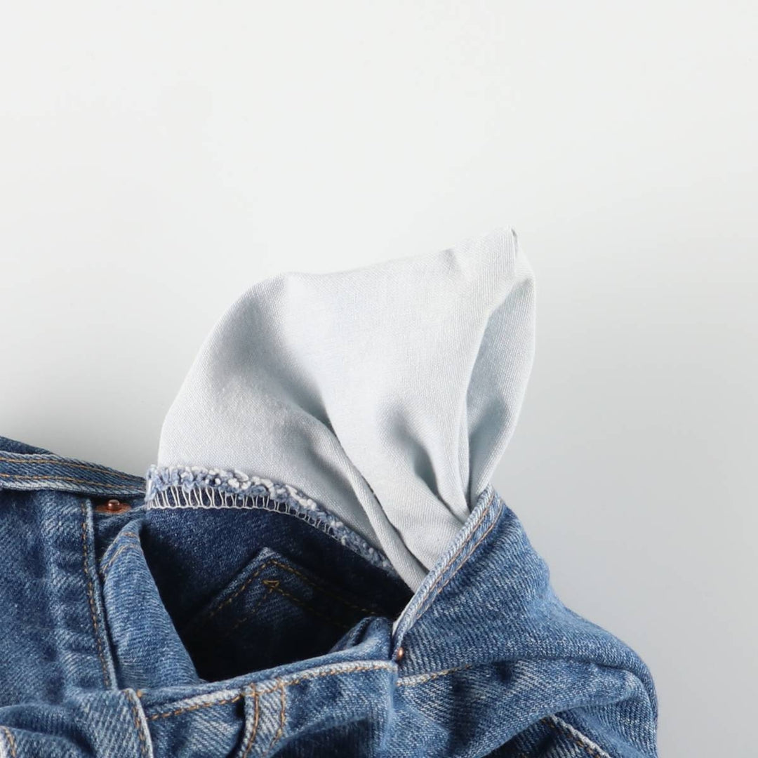 00'S Levi's 505 REGULAR FIT STRAIGHT LEG tapered denim pants for men, size w33 cotton blue type Vintage Second Hand