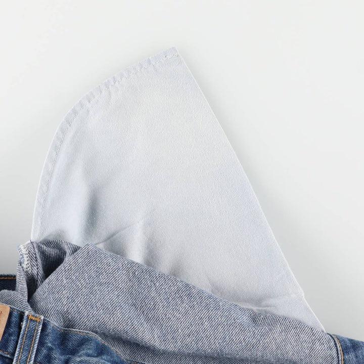 00'S Levi's 505 REGULAR FIT STRAIGHT LEG tapered denim pants for men, size w33 cotton blue type Vintage Second Hand