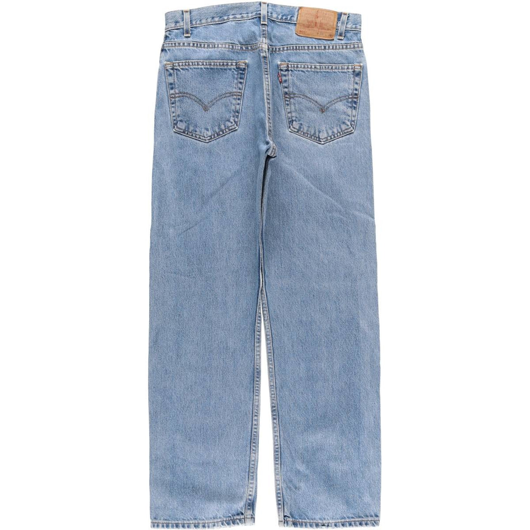 00'S Levi's 505 REGULAR FIT STRAIGHT LEG tapered denim pants for men, size w32 cotton blue type Vintage Second Hand