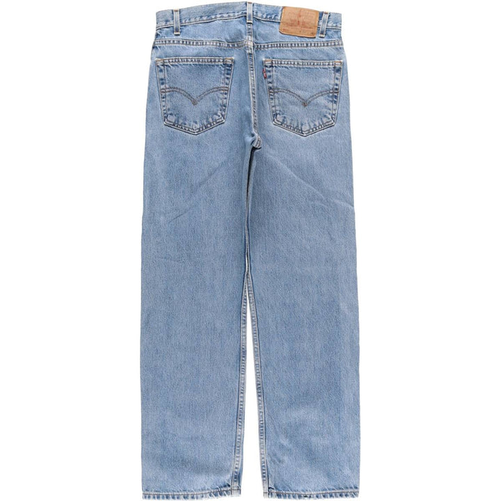 00'S Levi's 505 REGULAR FIT STRAIGHT LEG tapered denim pants for men, size w32 cotton blue type Vintage Second Hand