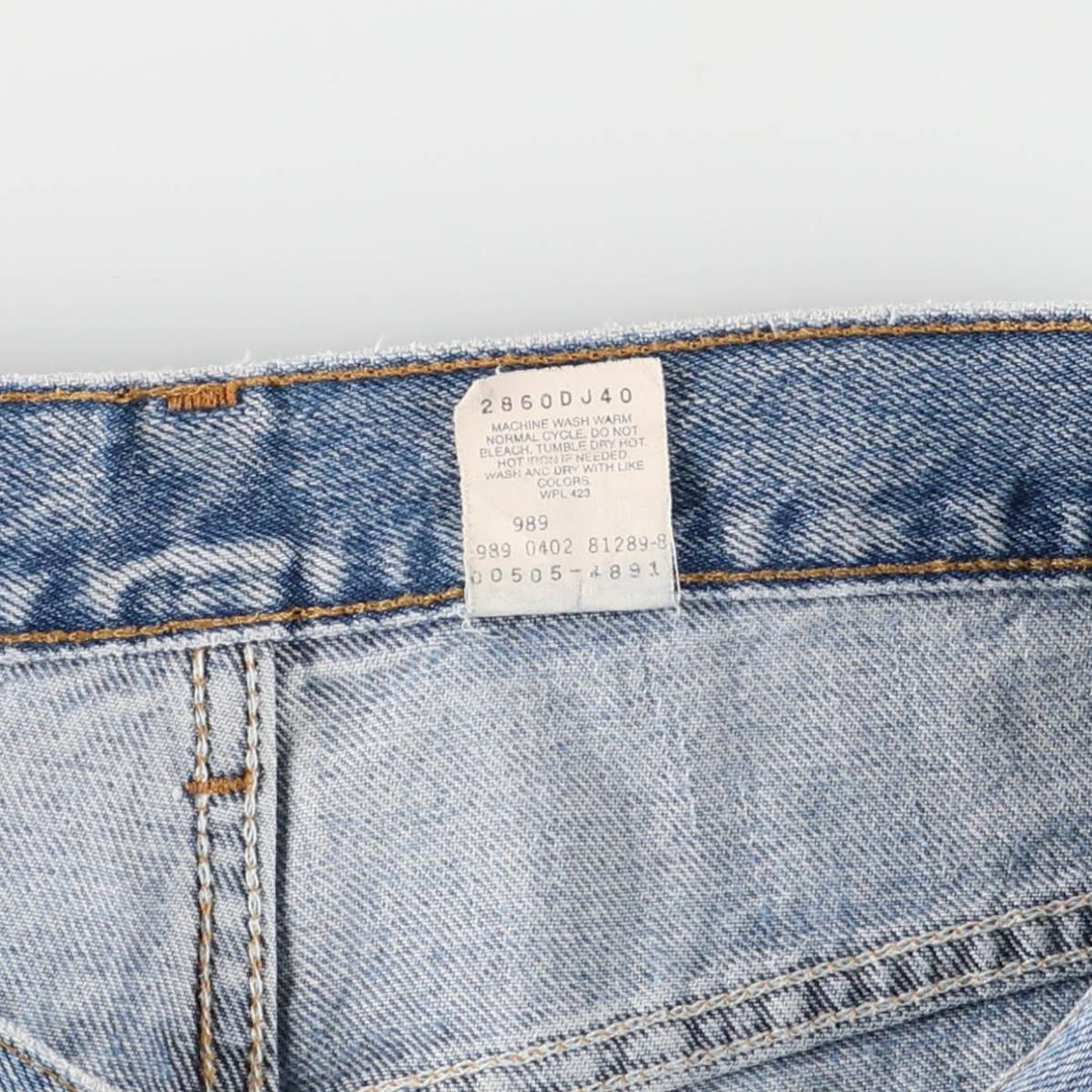 00'S Levi's 505 REGULAR FIT STRAIGHT LEG tapered denim pants for men, size w32 cotton blue type Vintage Second Hand