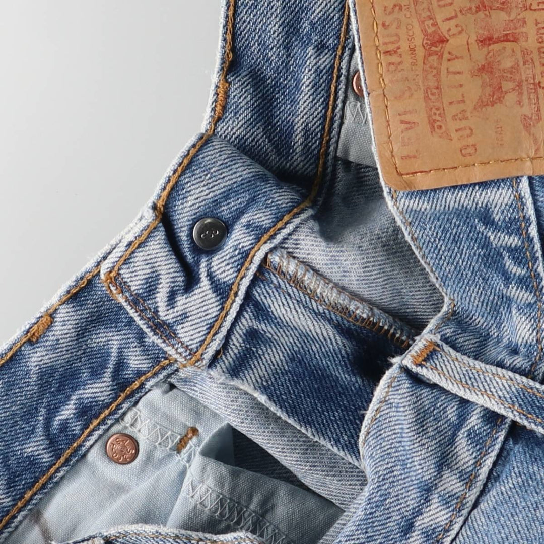 00'S Levi's 505 REGULAR FIT STRAIGHT LEG tapered denim pants for men, size w32 cotton blue type Vintage Second Hand