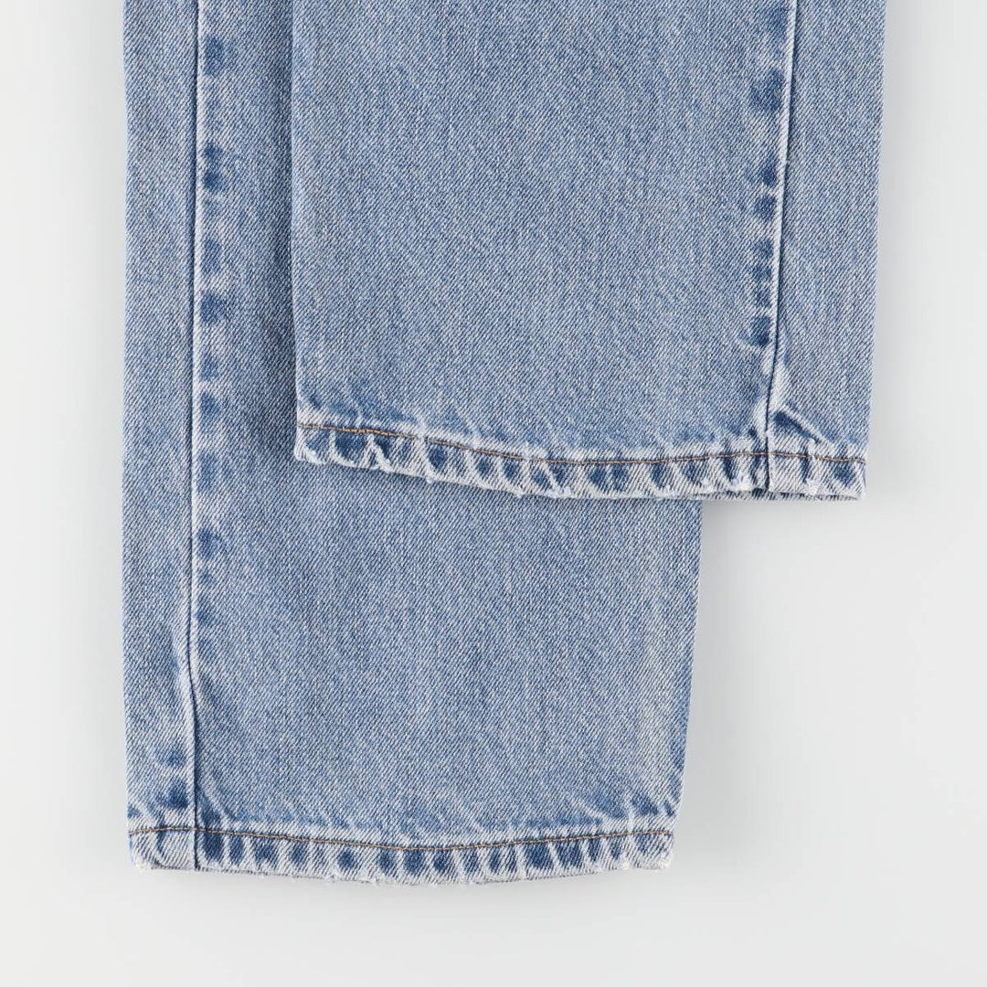 00'S Levi's 505 REGULAR FIT STRAIGHT LEG tapered denim pants for men, size w32 cotton blue type Vintage Second Hand