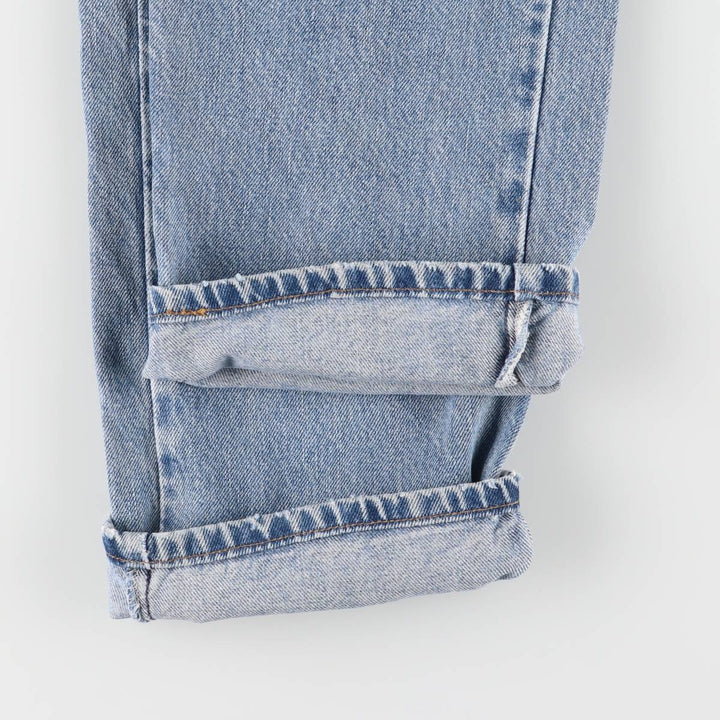 00'S Levi's 505 REGULAR FIT STRAIGHT LEG tapered denim pants for men, size w32 cotton blue type Vintage Second Hand