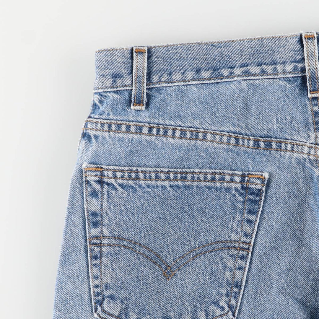 00'S Levi's 505 REGULAR FIT STRAIGHT LEG tapered denim pants for men, size w32 cotton blue type Vintage Second Hand