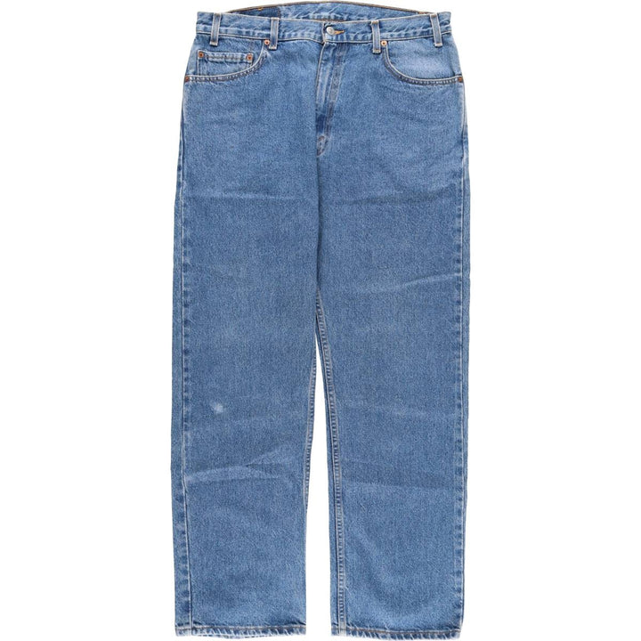 00'S Levi's 505 REGULAR FIT STRAIGHT LEG tapered denim pants for men, size w34 cotton blue type Vintage Second Hand
