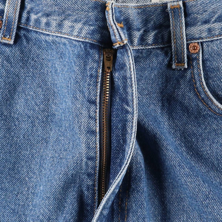 00'S Levi's 505 REGULAR FIT STRAIGHT LEG tapered denim pants for men, size w34 cotton blue type Vintage Second Hand