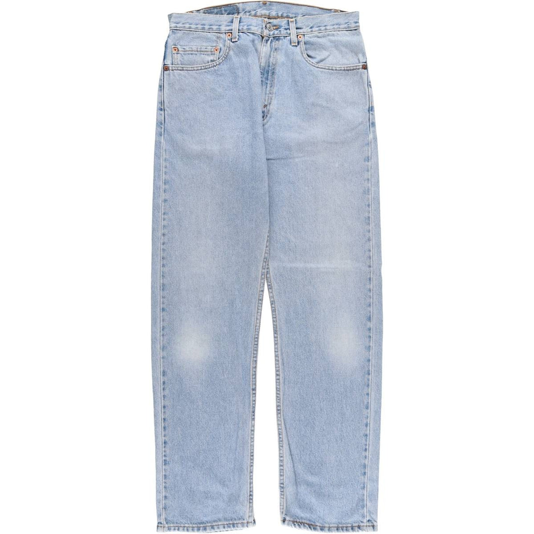 00'S Levi's 505 REGULAR FIT STRAIGHT LEG tapered denim pants for men, size w31 cotton blue type Vintage Second Hand
