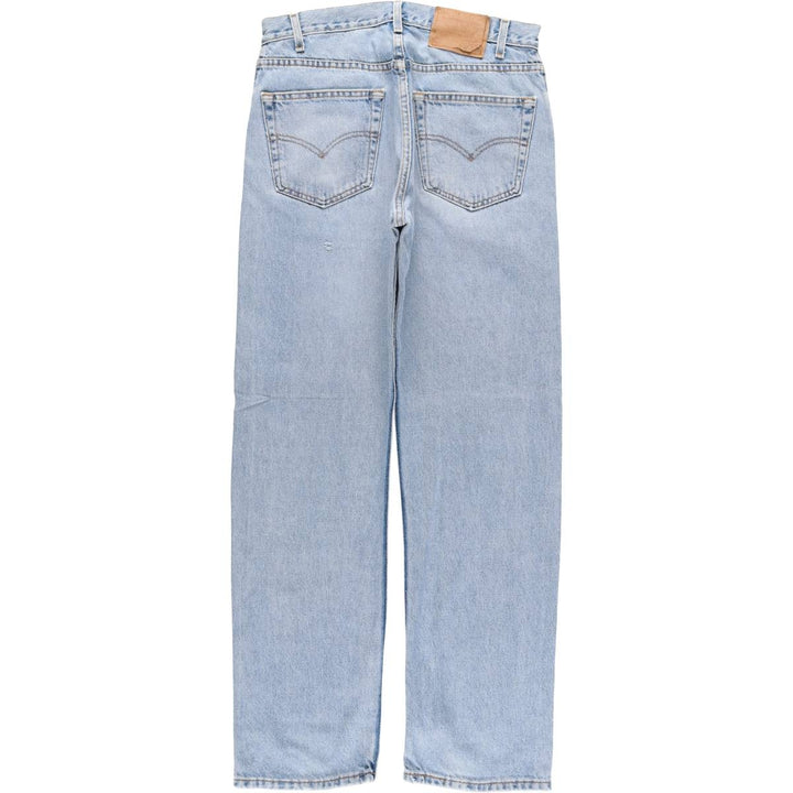 00'S Levi's 505 REGULAR FIT STRAIGHT LEG tapered denim pants for men, size w31 cotton blue type Vintage Second Hand