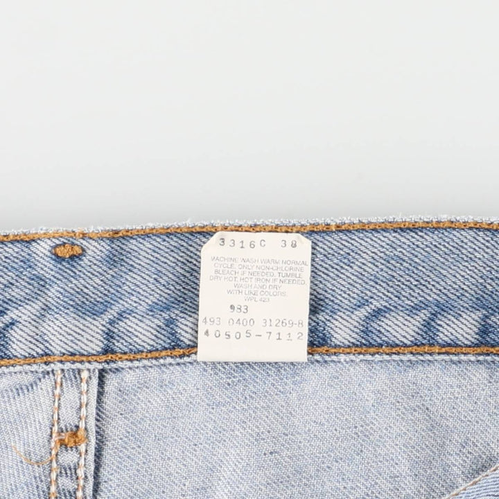 00'S Levi's 505 REGULAR FIT STRAIGHT LEG tapered denim pants for men, size w31 cotton blue type Vintage Second Hand