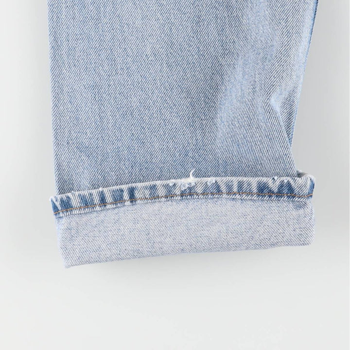 00'S Levi's 505 REGULAR FIT STRAIGHT LEG tapered denim pants for men, size w31 cotton blue type Vintage Second Hand