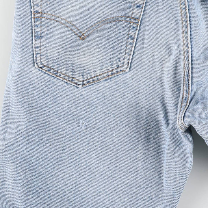 00'S Levi's 505 REGULAR FIT STRAIGHT LEG tapered denim pants for men, size w31 cotton blue type Vintage Second Hand