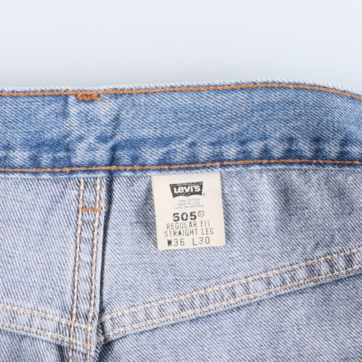 LEVI’S / 00's 505 denim pants 00'S Levi's 505 REGULAR FIT STRAIGHT LEG tapered denim pants made