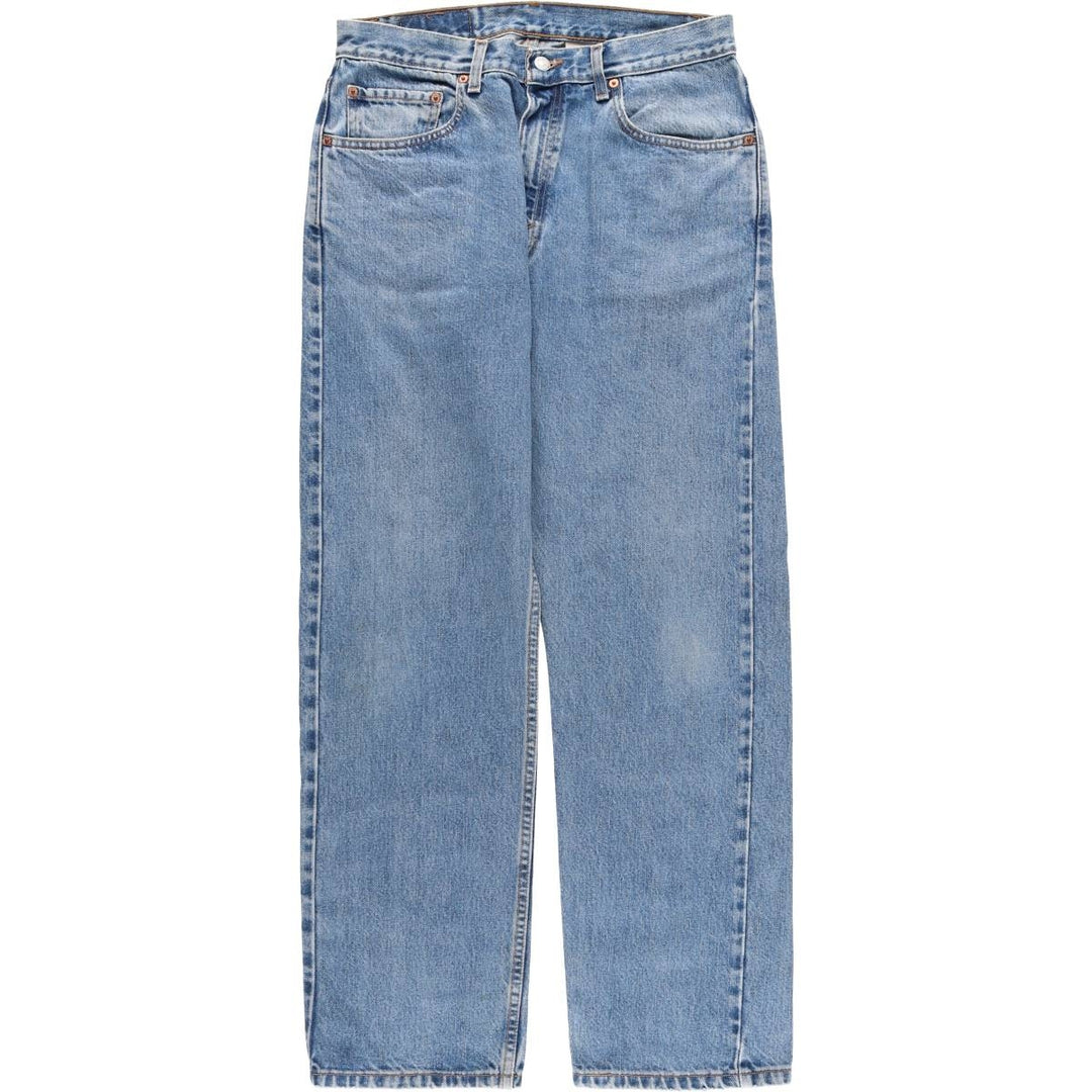 00'S Levi's 505 REGULAR FIT STRAIGHT LEG tapered denim pants for men, size w32 cotton blue type Vintage Second Hand