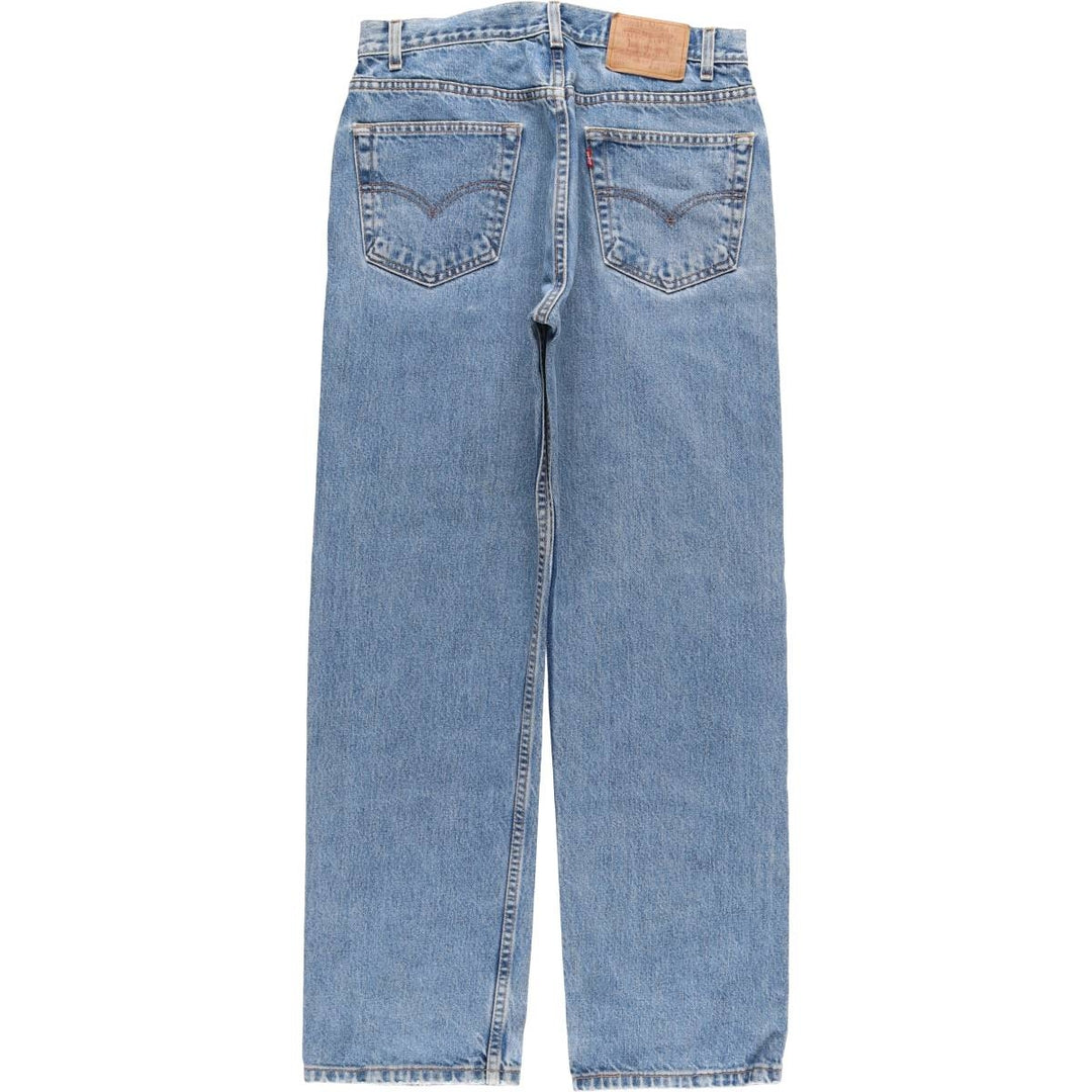 00'S Levi's 505 REGULAR FIT STRAIGHT LEG tapered denim pants for men, size w32 cotton blue type Vintage Second Hand