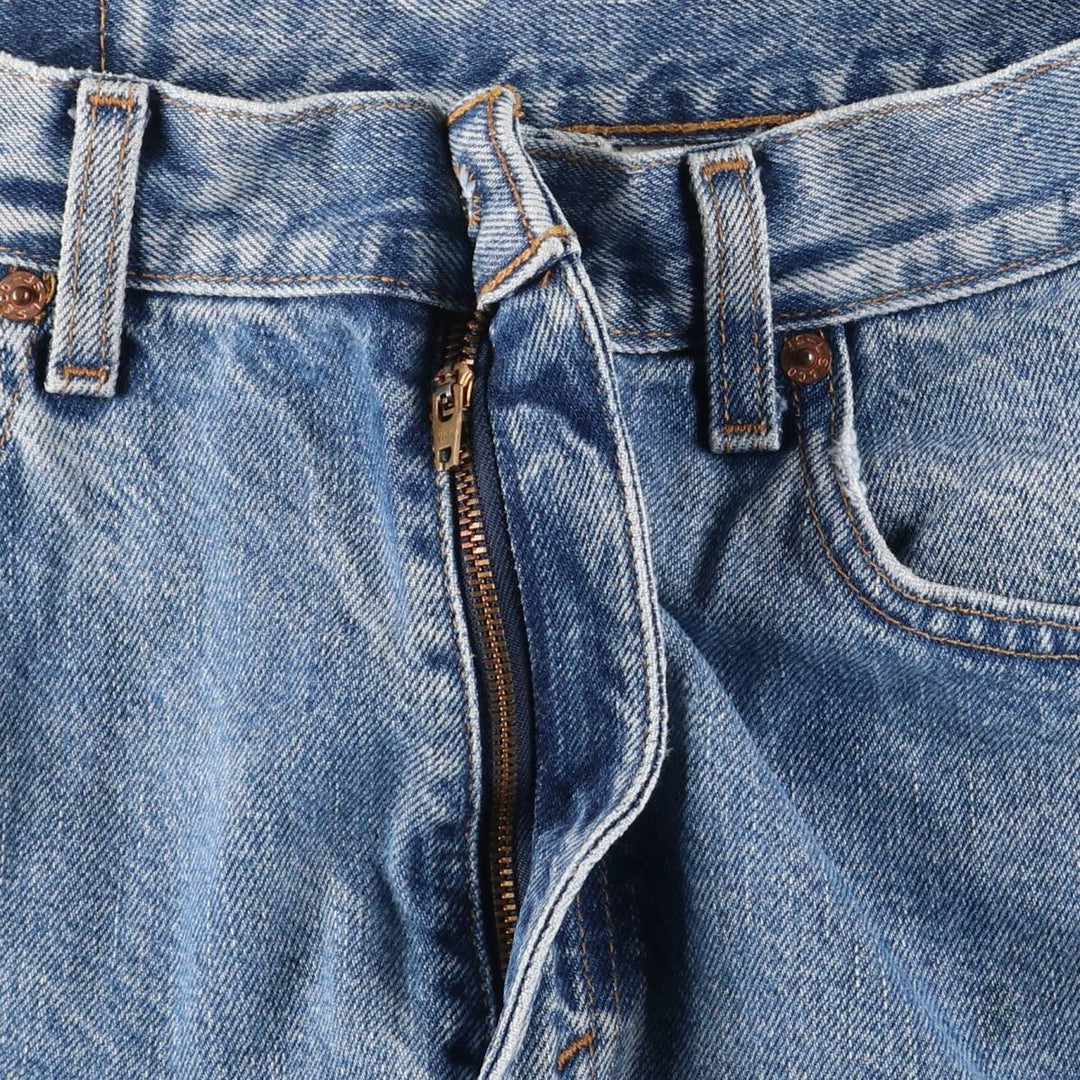 00'S Levi's 505 REGULAR FIT STRAIGHT LEG tapered denim pants for men, size w32 cotton blue type Vintage Second Hand