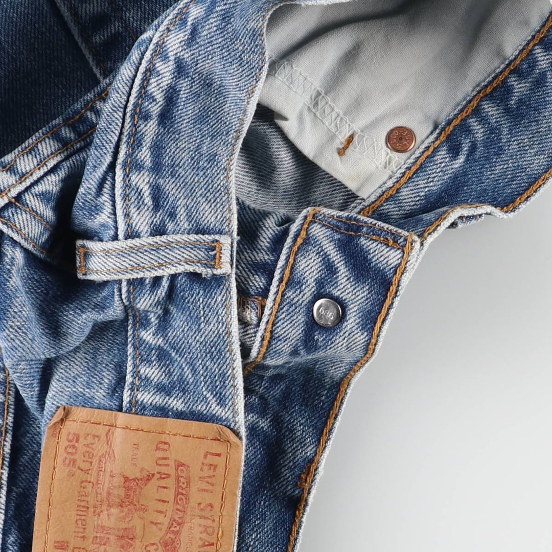 00'S Levi's 505 REGULAR FIT STRAIGHT LEG tapered denim pants for men, size w32 cotton blue type Vintage Second Hand