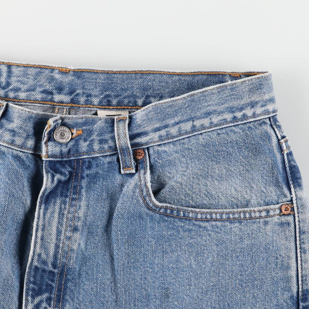 00'S Levi's 505 REGULAR FIT STRAIGHT LEG tapered denim pants for men, size w32 cotton blue type Vintage Second Hand