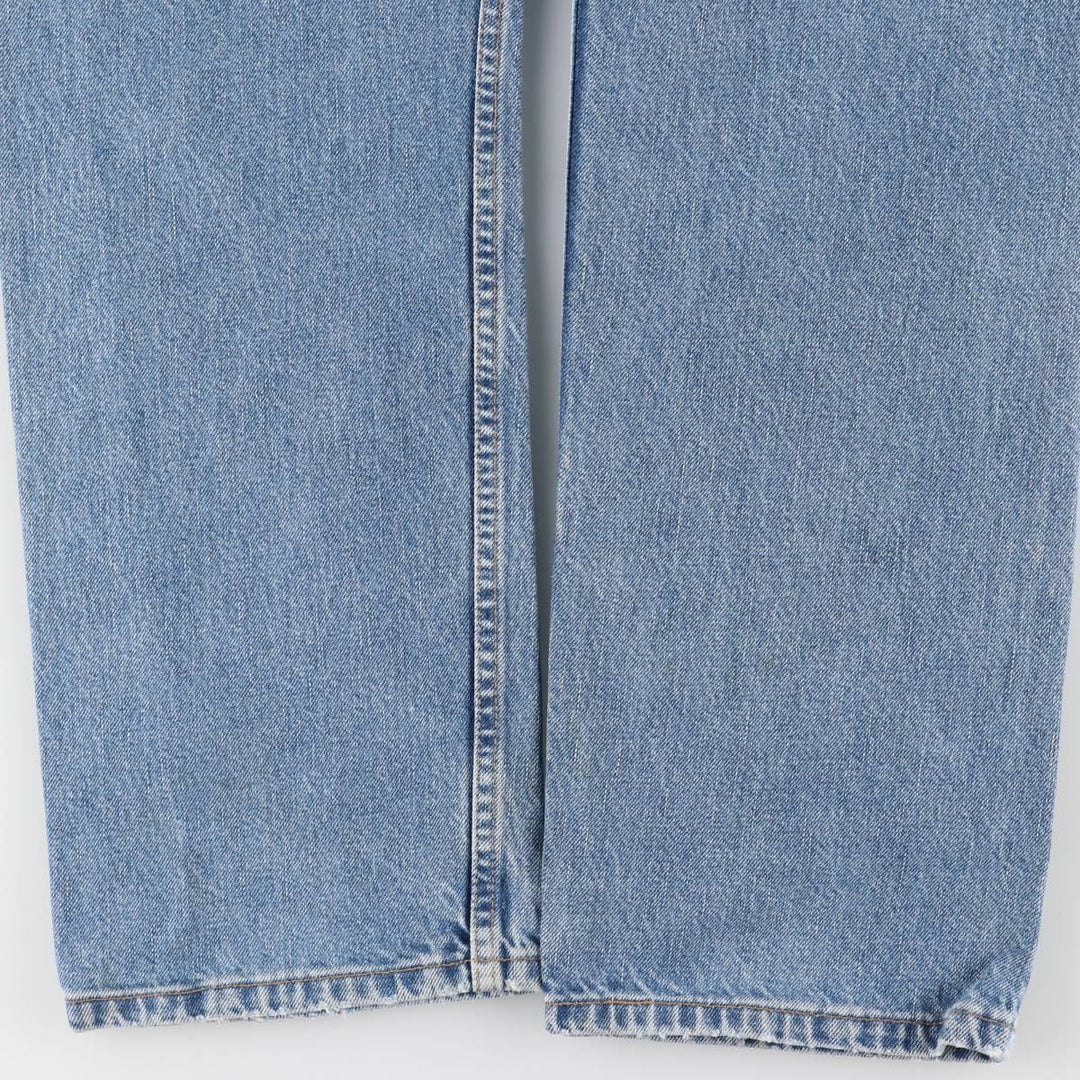 00'S Levi's 505 REGULAR FIT STRAIGHT LEG tapered denim pants for men, size w32 cotton blue type Vintage Second Hand