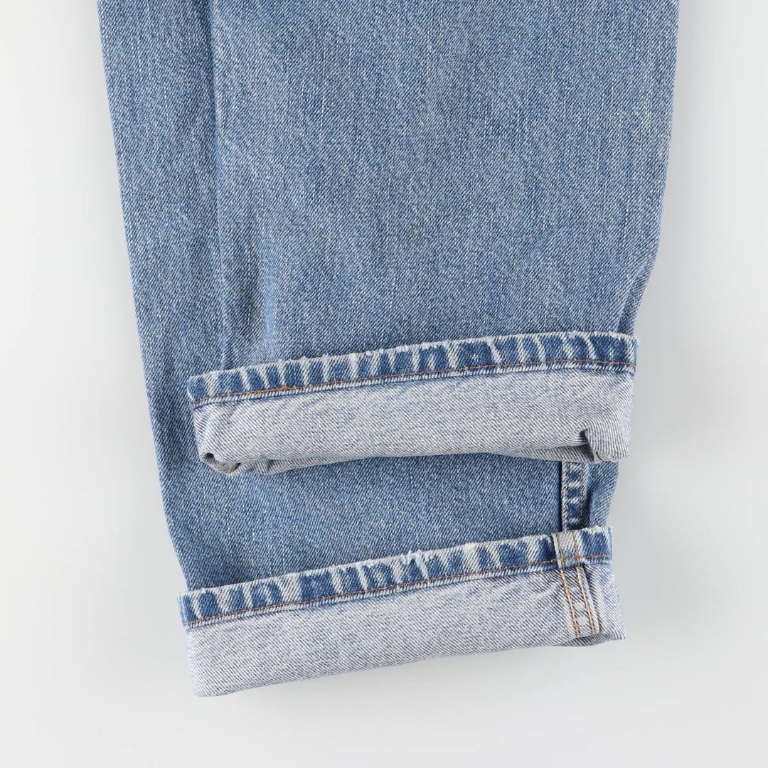 00'S Levi's 505 REGULAR FIT STRAIGHT LEG tapered denim pants for men, size w32 cotton blue type Vintage Second Hand