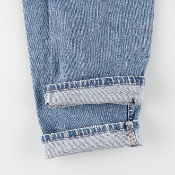 00'S Levi's 505 REGULAR FIT STRAIGHT LEG tapered denim pants for men, size w32 cotton blue type Vintage Second Hand