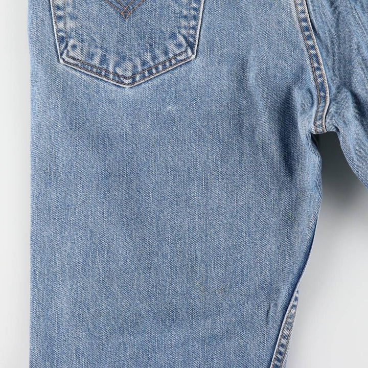 00'S Levi's 505 REGULAR FIT STRAIGHT LEG tapered denim pants for men, size w32 cotton blue type Vintage Second Hand