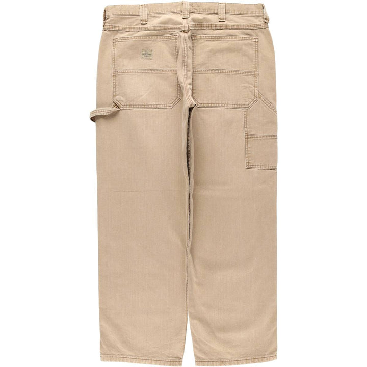 Lee DUNGAREES denim painter pants for men, equivalent to w36 cotton beige type brown Vintage Second Hand