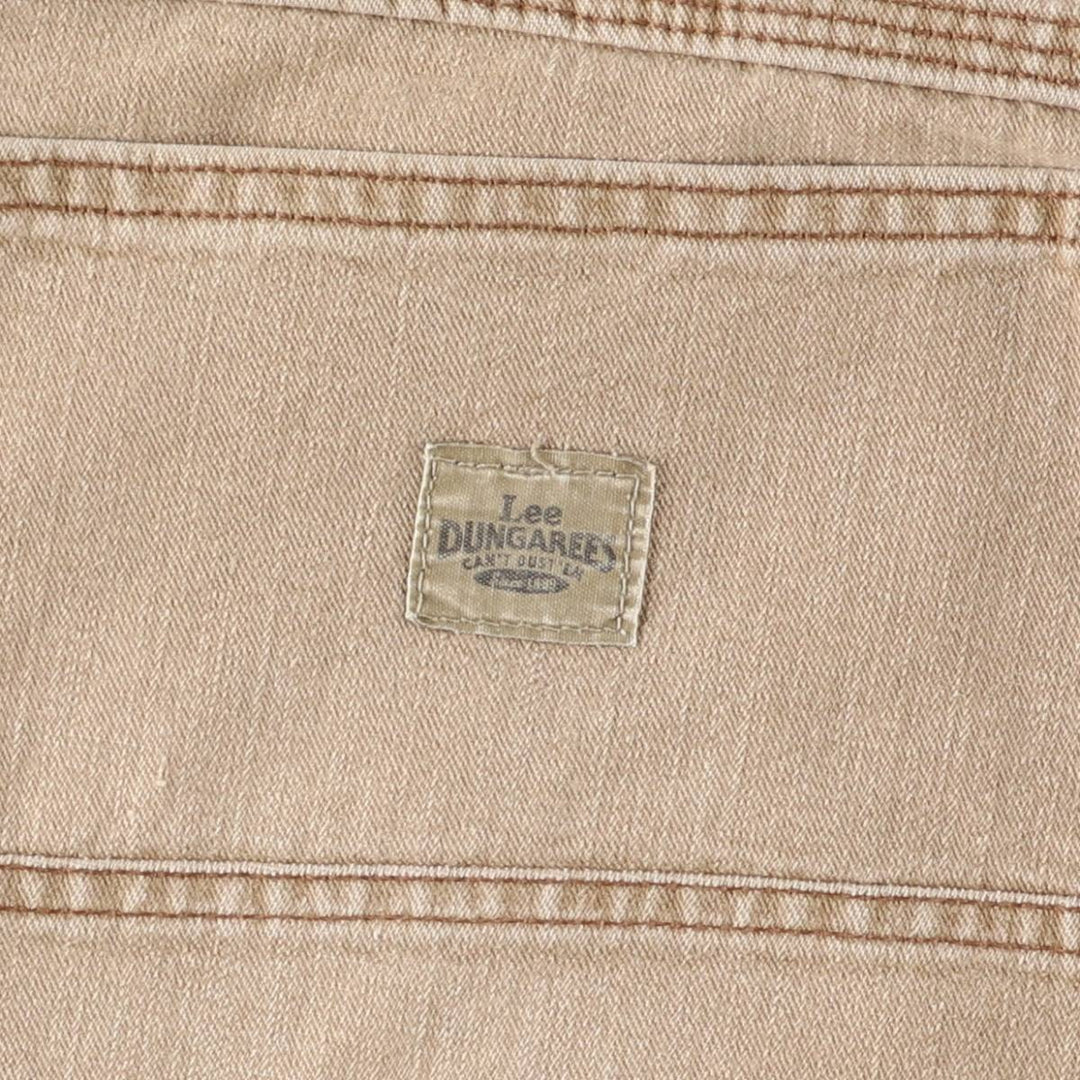 Lee DUNGAREES denim painter pants for men, equivalent to w36 cotton beige type brown Vintage Second Hand