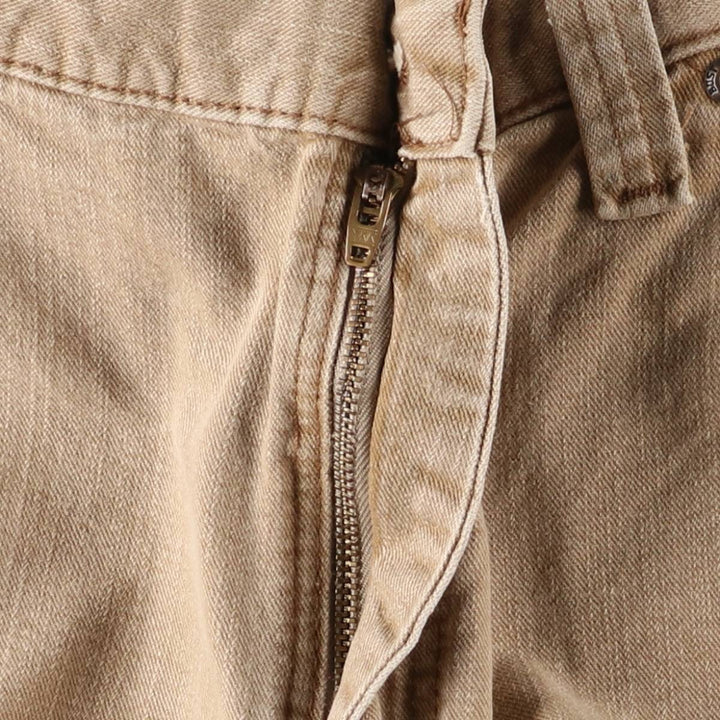 Lee DUNGAREES denim painter pants for men, equivalent to w36 cotton beige type brown Vintage Second Hand