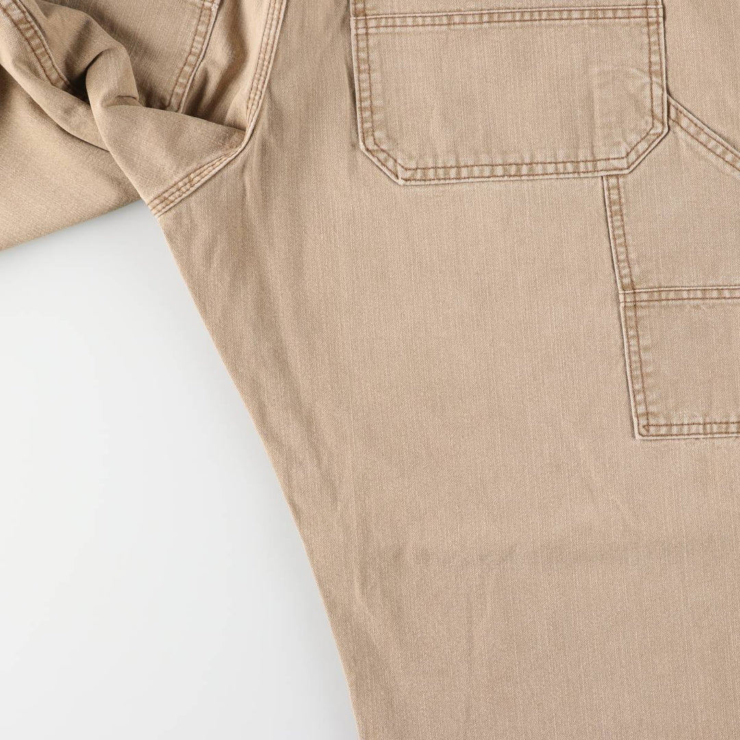 Lee DUNGAREES denim painter pants for men, equivalent to w36 cotton beige type brown Vintage Second Hand