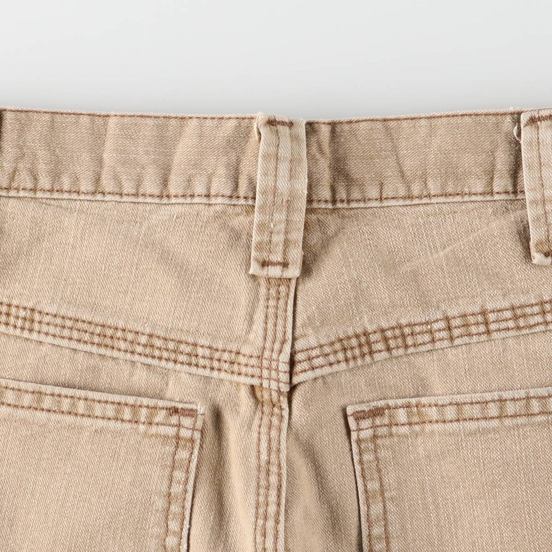 Lee DUNGAREES denim painter pants for men, equivalent to w36 cotton beige type brown Vintage Second Hand