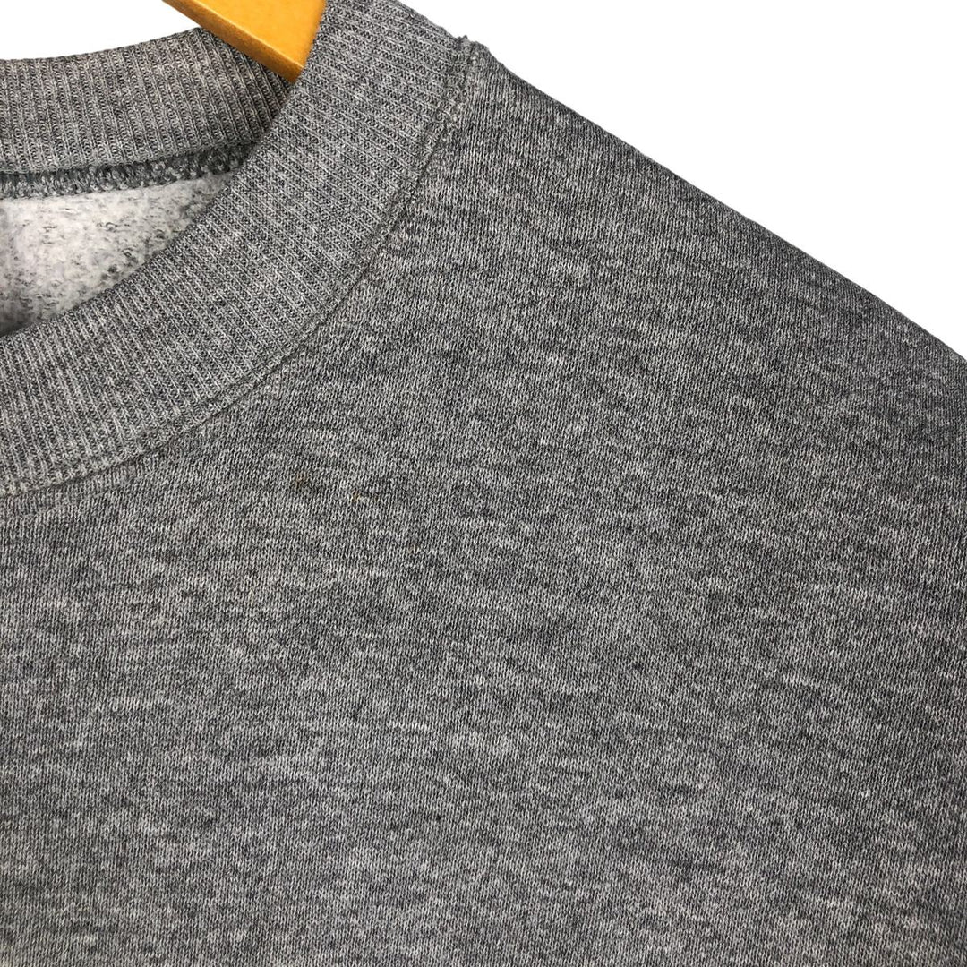 90'S Jerzees Plain Blank Sweatshirt Trainer Made in USA Men's Size L Vintage polyester gray type Vintage Second Hand