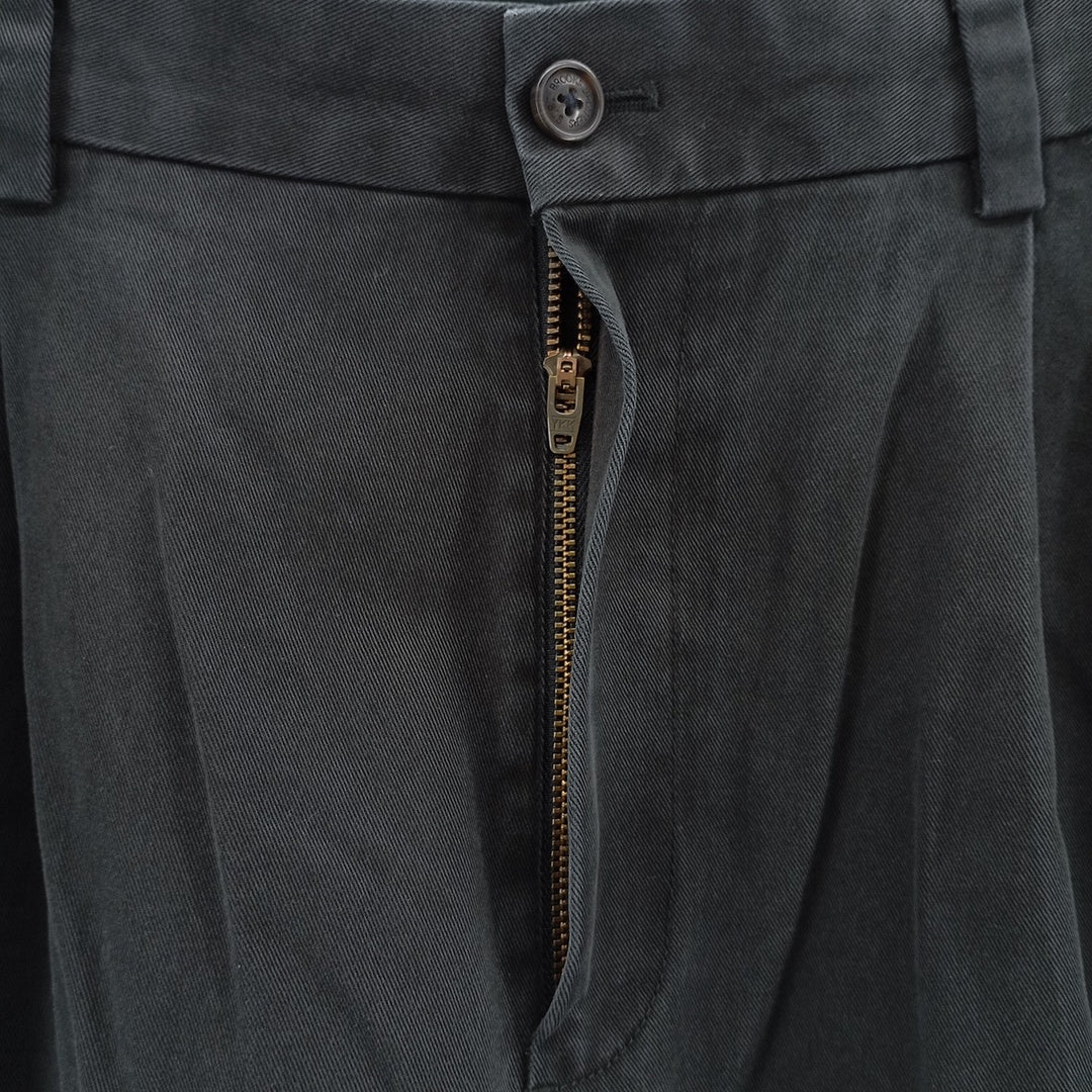 Brooks Brothers Two-pleat Chino Pants, Men's, Size W34 cotton black type Vintage Second Hand