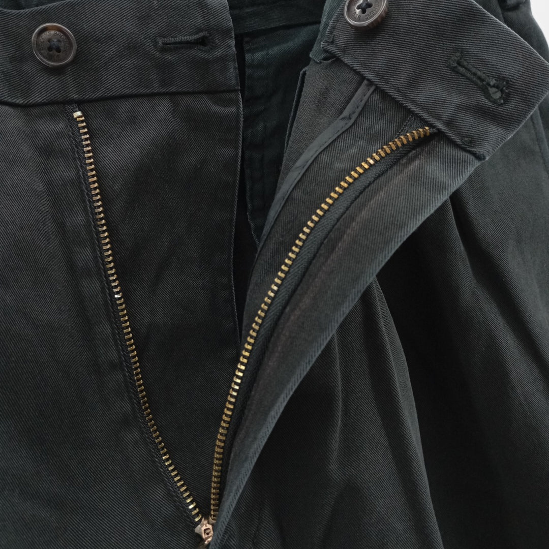 Brooks Brothers Two-pleat Chino Pants, Men's, Size W34 cotton black type Vintage Second Hand