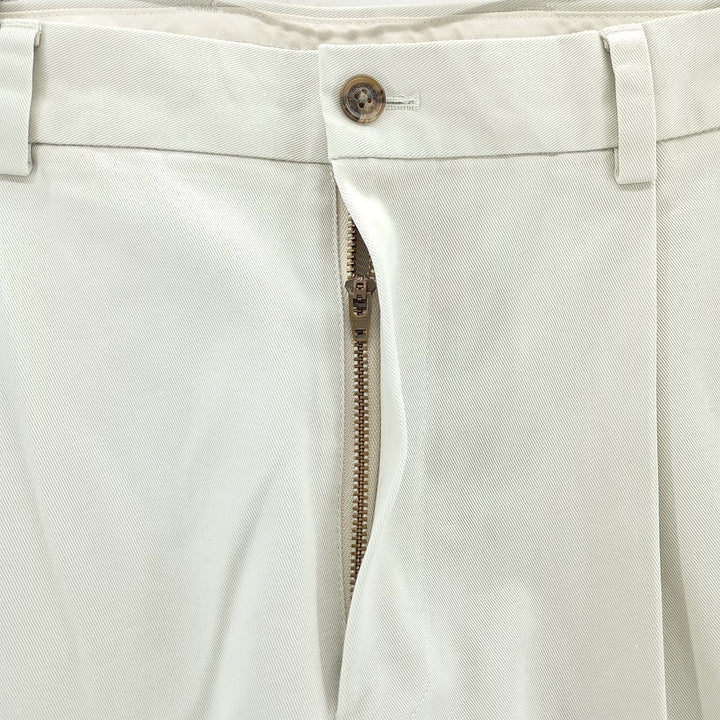 Brooks Brothers Two-pleat Chino Pants, Men's, Size W36 cotton Beige type Vintage Second Hand