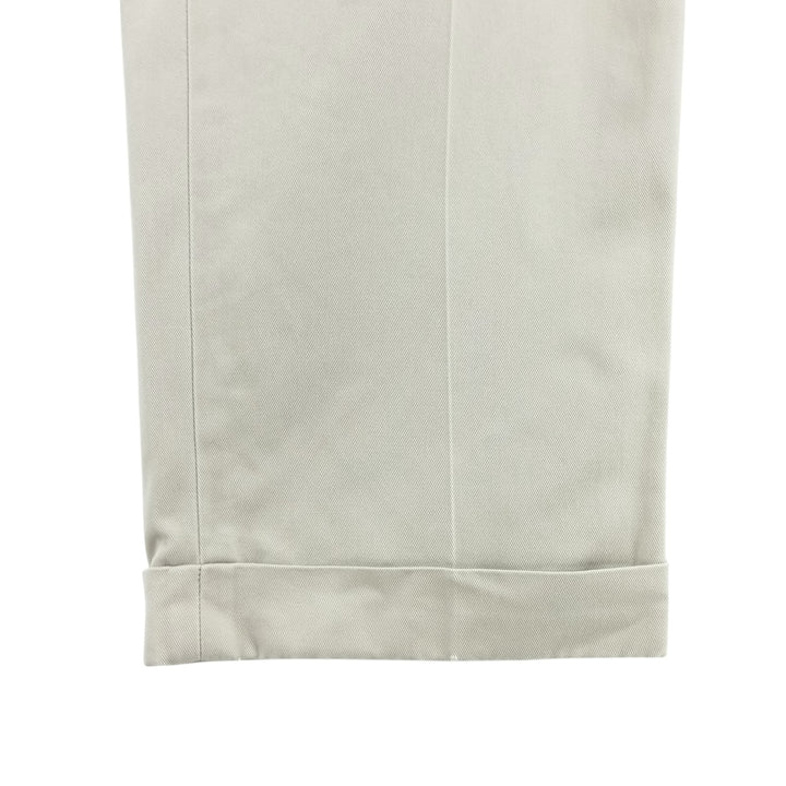 Brooks Brothers Two-pleat Chino Pants, Men's, Size W34 cotton Beige type Vintage Second Hand