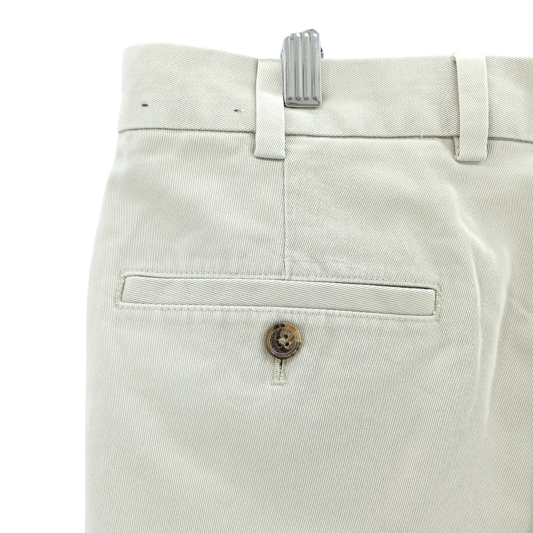 Brooks Brothers Two-pleat Chino Pants, Men's, Size W34 cotton Beige type Vintage Second Hand