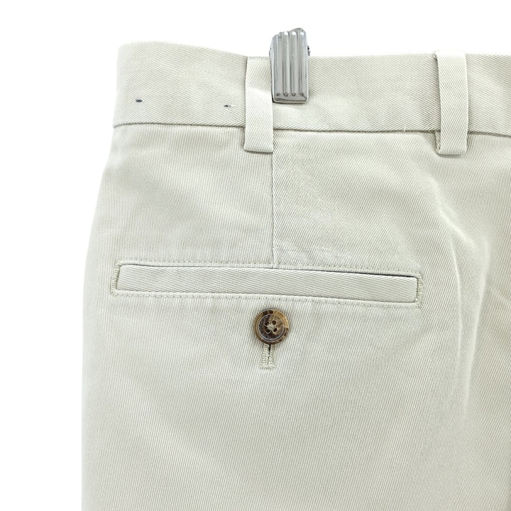 Brooks Brothers Two-pleat Chino Pants, Men's, Size W34 cotton Beige type Vintage Second Hand
