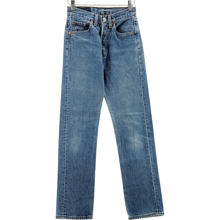 Vintage 90'S Levi's 6501-0116 Straight Denim Pants, Made in USA, Women's Size M (W26) cotton blue type Vintage Second Hand