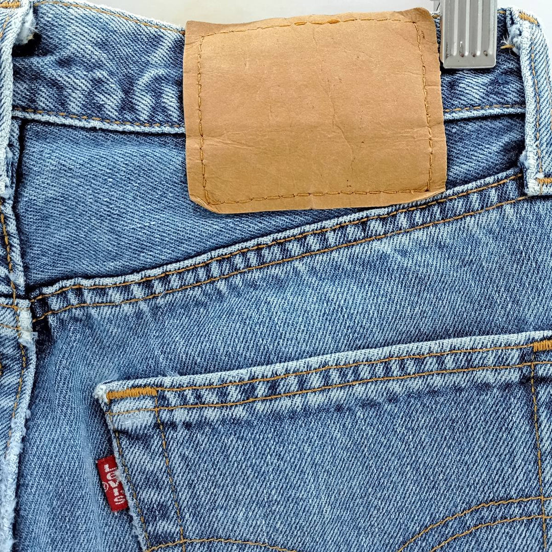 Vintage 90'S Levi's 6501-0116 Straight Denim Pants, Made in USA, Women's Size M (W26) cotton blue type Vintage Second Hand