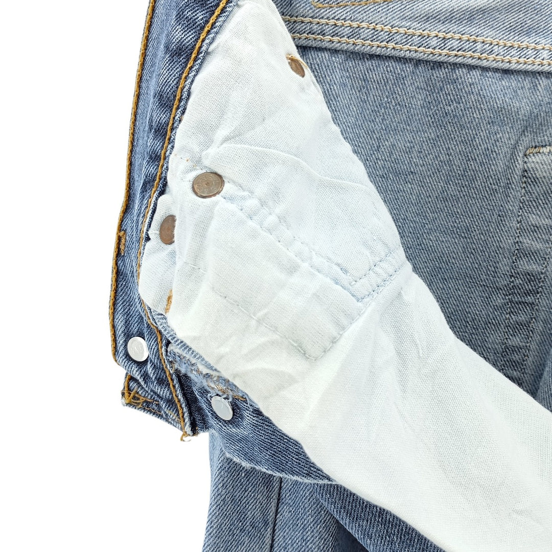 Vintage 90'S Levi's 6501-0116 Straight Denim Pants, Made in USA, Women's Size M (W26) cotton blue type Vintage Second Hand