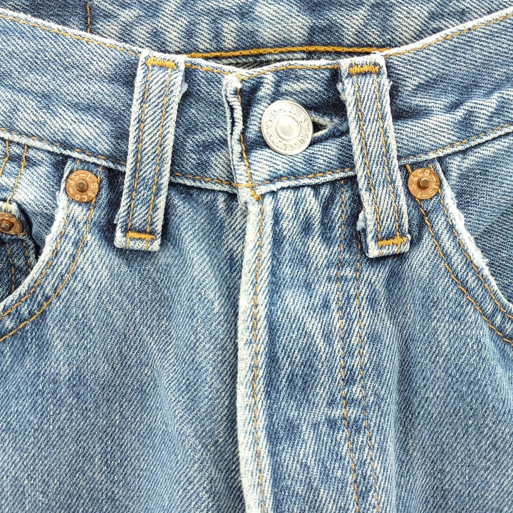 Vintage 90'S Levi's 6501-0116 Straight Denim Pants, Made in USA, Women's Size M (W26) cotton blue type Vintage Second Hand