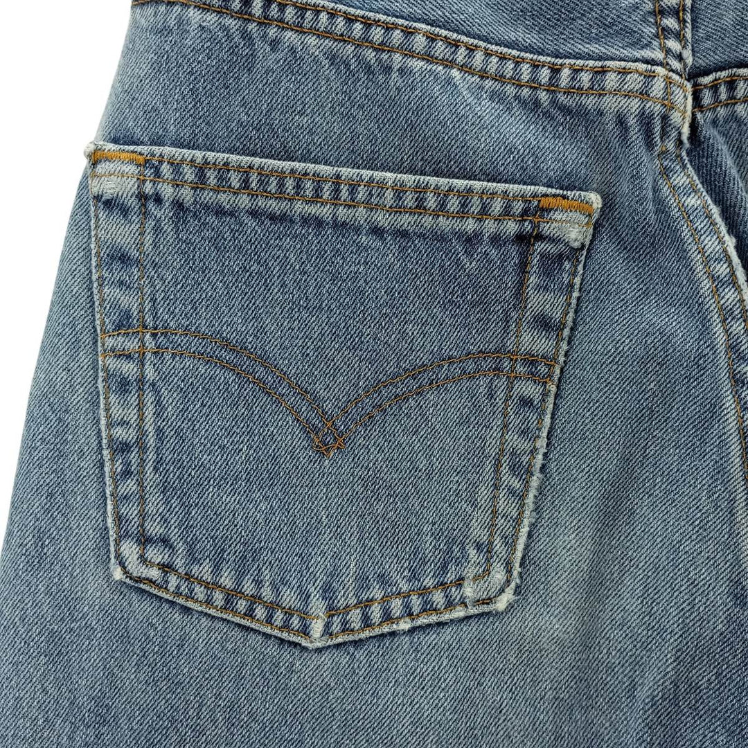 Vintage 90'S Levi's 6501-0116 Straight Denim Pants, Made in USA, Women's Size M (W26) cotton blue type Vintage Second Hand