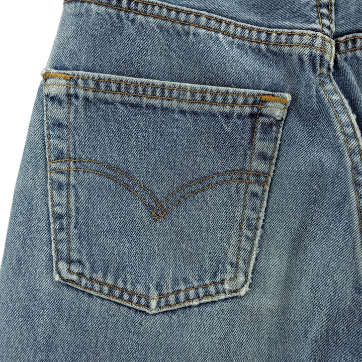 Vintage 90'S Levi's 6501-0116 Straight Denim Pants, Made in USA, Women's Size M (W26) cotton blue type Vintage Second Hand