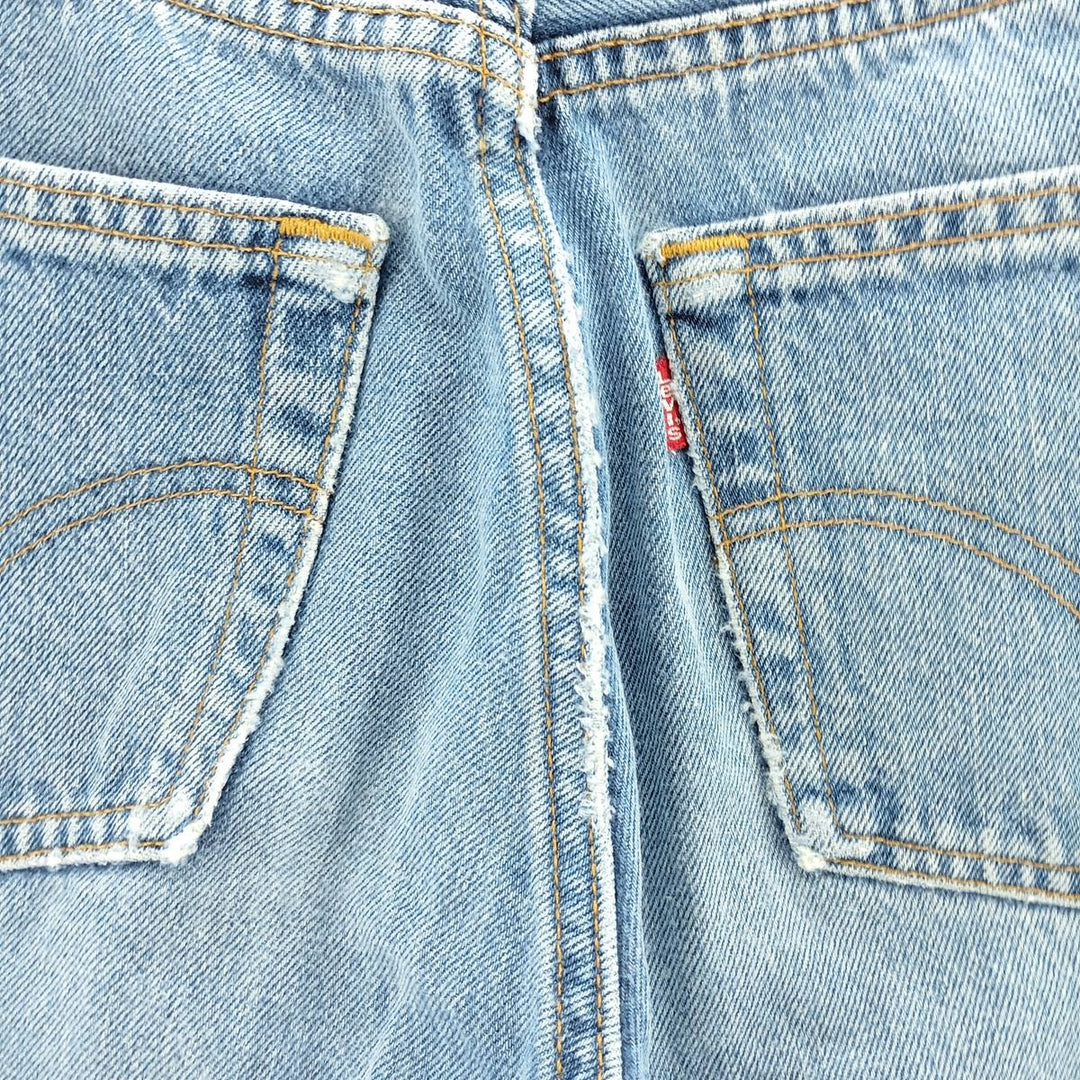 Vintage 90'S Levi's 6501-0116 Straight Denim Pants, Made in USA, Women's Size M (W26) cotton blue type Vintage Second Hand