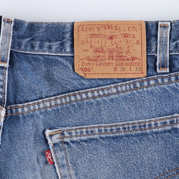 2000'S Levi's 505 Regular Fit Tapered Denim Pants, Made in USA, Men's Size 35 cotton blue type Vintage Second Hand