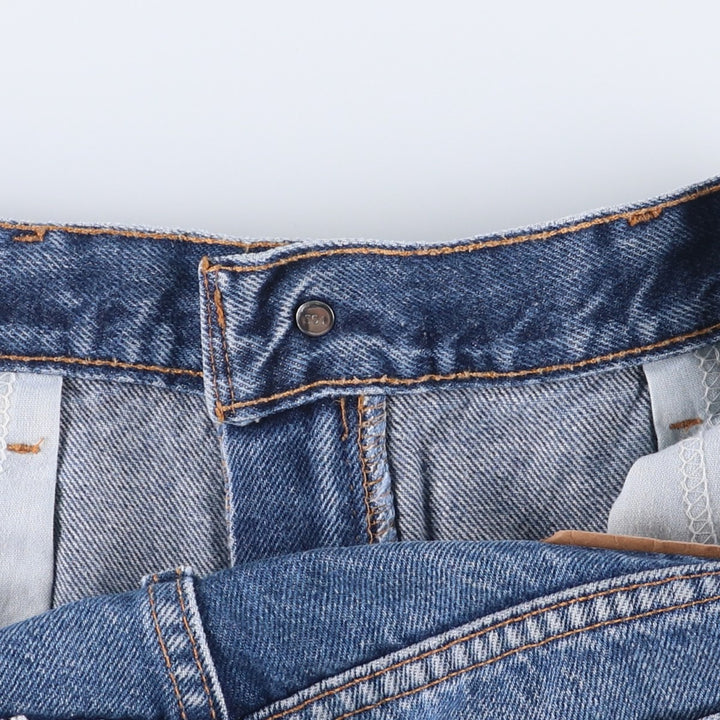 2000'S Levi's 505 Regular Fit Tapered Denim Pants, Made in USA, Men's Size 35 cotton blue type Vintage Second Hand