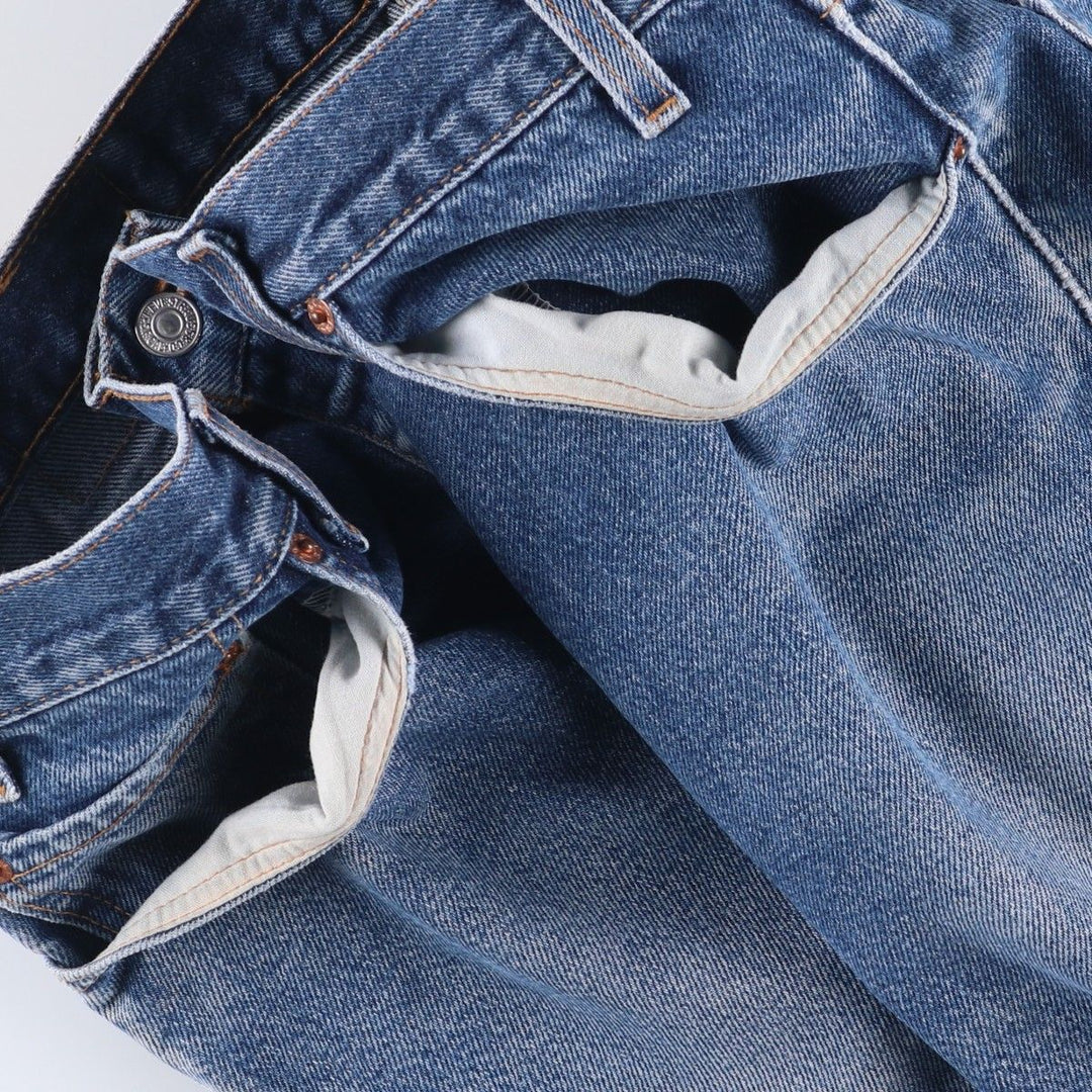 2000'S Levi's 505 Regular Fit Tapered Denim Pants, Made in USA, Men's Size 35 cotton blue type Vintage Second Hand