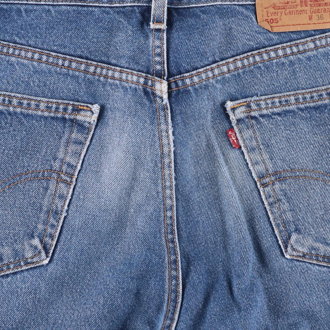 2000'S Levi's 505 Regular Fit Tapered Denim Pants, Made in USA, Men's Size 35 cotton blue type Vintage Second Hand