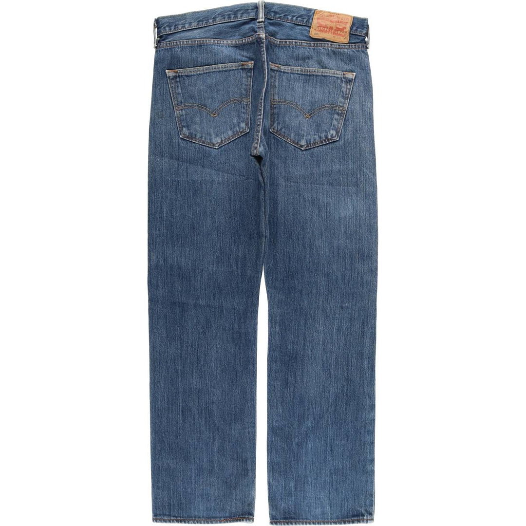 Levi's 501 straight denim pants for men, size W33 cotton blue type Vintage Second Hand
